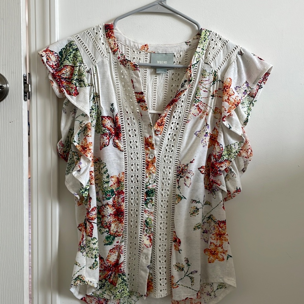 Anthropologie Maeve Button-up Shirt